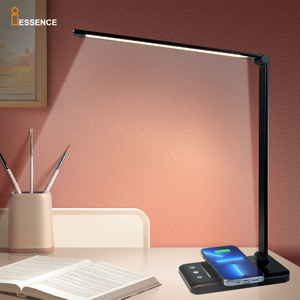 <span class=keywords><strong>Lampada</strong></span> <span class=keywords><strong>da</strong></span> Tavolo LED Ricaricabile Best Seller con Dimmer Scorrevole e CCT, <span class=keywords><strong>Lampada</strong></span> <span class=keywords><strong>da</strong></span> Lettura e Studio per Bambini, <span class=keywords><strong>Lampada</strong></span> <span class=keywords><strong>da</strong></span> <span class=keywords><strong>Scrivania</strong></span> per Ufficio con Caricatore Wireless - Product Image 1
