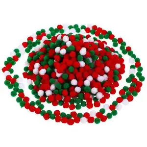 Fabriek Direct 1Cm Kunsten En Ambachten Fuzzy Pompom Speelgoed Ballen Voor Diy Pop Oem Ontwerp Decoratie Hoed Pompom