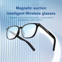 Lunettes Intelligentes IA Sans Fil à Paire Ouverte, Étanche IP67, Mains Libres, Lentille Magnétique à Remplacement Rapide, Lecteur de Musique, Commande Vocale pour