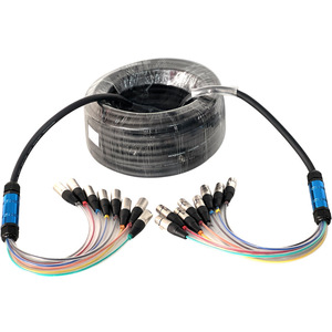 Rainbow 8-Way multi-core XLR สายสัญญาณเสียง PVC แจ็คเก็ตแสงอินเตอร์เฟซเวทีปรับเสียงกล่อง - Product Image 4