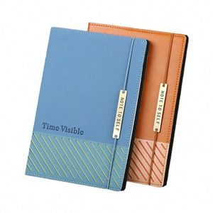 Custom A5 Coil American Hardcover Notebook Business Bandage New Simple Side Printed <b>Sewing</b> Binding Paper Cover Diary Journals - Product Image 1