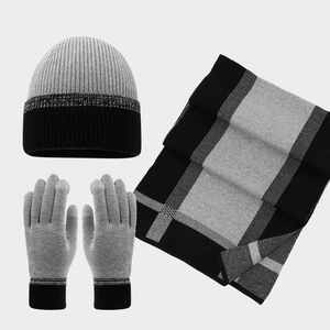 Ensemble trois pièces homme femme : bonnet, gants et écharpe – Nouvelle tendance automne-hiver, haute sensibilité, coutures élégantes, chaud et stylé - Product Image 2