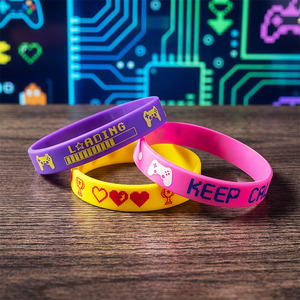 Pulseras de Silicona Promocionales Personalizadas, Pulsera de Silicona que Brilla en la Oscuridad, Precio Económico al por Mayor - Product Image 1