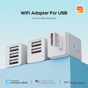 Adaptateur USB intelligent Wi-Fi 5V2A, tête de chargeur, adaptateur secteur, interrupteur intelligent via application, télécommande sans fil, contrôle vocal et programmation de l'horloge - Product Image 2