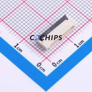 HW0520010-202R-001 FFC/FPC Connector SMD,P=0.5mm,Horizontal Mount Connector Flip Cover Type Double Side Contact / Top Bottom - Product Image 1