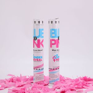 Feux d'artifice révélés par le sexe rose et bleu Fête d'anniversaire de vacances pour enfants Salut à la poudre rotative - Product Image 4