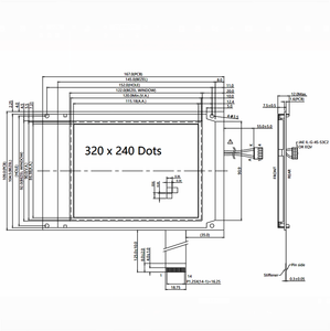 320x240 5.7 inch STN màu xanh đồ họa <span class=keywords><strong>LCD</strong></span> hiển thị Module 4-bit song song 12-Pin ffc <span class=keywords><strong>320</strong></span> <span class=keywords><strong>240</strong></span> LCM - Product Image 3