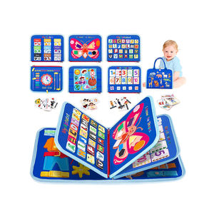 Tableau d'activités en feutre pour les tout-petits et les enfants : Jouet d'apprentissage sensoriel personnalisable - Product Image 1