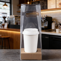 Sacs en plastique jetables personnalisés en gros pour café, thé au lait, boissons chaudes, réutilisables pour sodas, impression de logo