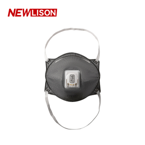 Masque en forme de coupe NEWLISON Kn95 avec valve d'expiration, bandeaux ajustables pour les opérations minières - Product Image 1