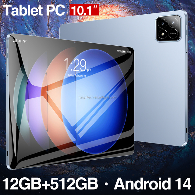 Pad6s Multifunctional Student Learning Tablet 10.1" HD Display GPS Navigation 12GB+512GB Large Memory Android Tablet