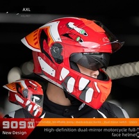 Super Septembre Predator Nouveau Casque Moto Modulaire Relevable Double Visière Certifié DOT/3C Coque ABS Prêt à l'emploi