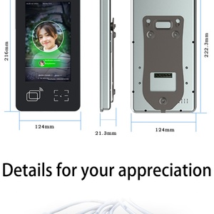 Máquina de Control de Asistencia con Reconocimiento Facial Biométrico Android de 7 Pulgadas, con Visión Nocturna, Código QR y Control de Acceso con Tarjeta Perforada - Product Image 3