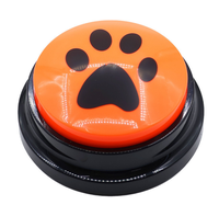 Bouton de communication en silicone pour chien et chat, boîte vocale d'entraînement, jouet parlant, boîte d'enregistrement à presser, interactif, doux, mignon, puzzle vocal