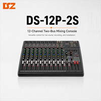 Console de mixage audio 12 canaux en plastique DSZ avec interface USB-XLR pour spectacles en extérieur et karaoké familial - Mixage stéréo professionnel