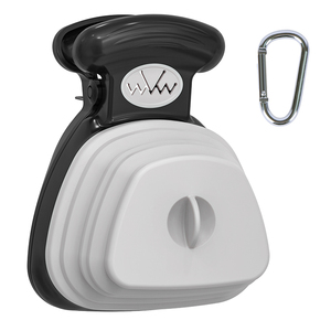 Ramasse-crottes portable de marque Kind, en ABS noir, avec clip de laisse, taille L, pour chiens de petite et grande taille, voyages, camping, extérieur - Product Image 2
