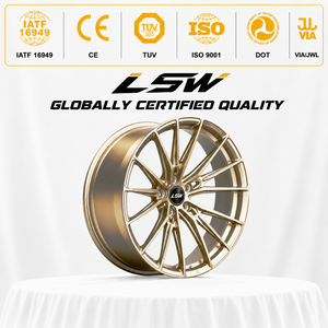 LS8056 Dark Gold Multi <b>Spoke</b> Alloy <b>Wheel</b> One Piece Cast for Passenger Cars - Product Image 3