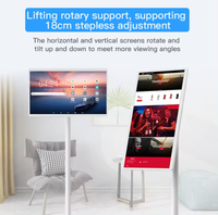 21,5 Zoll freistehender LCD-Fernseher Tragbares Smart Mobile Display 360 Drehst änder HDTV-Touchscreen Drahtloser Fernseher