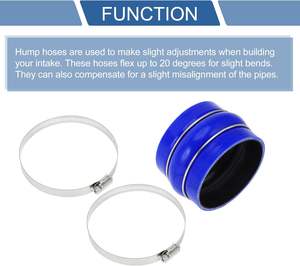 Tuyau <span class=keywords><strong>de</strong></span> <span class=keywords><strong>Refroidissement</strong></span> en Silicone avec Colliers et Conception en Bosse Ajustement Universel pour Moteur et Améliorations <span class=keywords><strong>de</strong></span> Performance - Product Image 2
