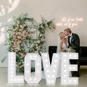 Nuevas Letras Gigantes de Acrílico de 18 Pulgadas, 3, 4 y 5 Pies, Letras Luminosas para Fiestas, Números Luminosos - Product Image 2