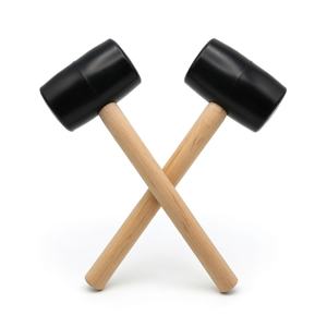 Sunsbuild - Martillo de Goma de Grado Industrial, Mango de Madera, No Daña la Superficie, para Pisos, Azulejos, Reparación de Automóviles, Mecánicos, OEM - Product Image 1