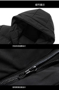 Giacca con cappuccio da <span class=keywords><strong>uomo</strong></span> di alta qualità 8XL 7XL giacca invernale nera alla moda giacca da <span class=keywords><strong>uomo</strong></span> di marca nuova <span class=keywords><strong>Parka</strong></span> da <span class=keywords><strong>uomo</strong></span> pesanti e caldi lunghi cappotti - Product Image 6