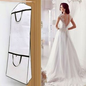 Bolsa de tela no tejida de lujo para vestido de novia, estilo nuevo, con logotipo personalizado, plegable, para vestido de noche - Product Image 5