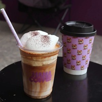 Gobelets jetables transparents personnalisés avec logo imprimé pour boissons froides, thé au lait Boba, café glacé, smoothies, en plastique PET PP avec couvercles et pailles