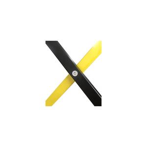 Espandibile Giallo Nero di Plastica A Spruzzo Temporaneo di Base In Gomma di Alluminio Barriera Stradale - Product Image 4