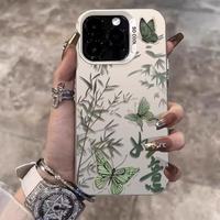 Nouvelle coque de téléphone portable argentée colorée motif papillon pour iPhone 16 Plus 15 18 17 Pro Max 14 13 12 11 Coque arrière Funda