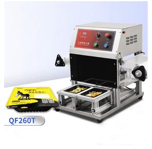 Bán Tự Động Khí Nén Khay Niêm Phong Thực Phẩm Sẵn Sàng Bữa Ăn <span class=keywords><strong>Container</strong></span> Gói Nhiệt Con Dấu Đậu Phụ Niêm Phong Máy - Product Image 1