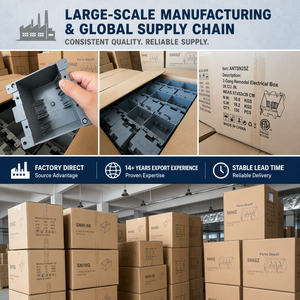 Caja <span class=keywords><strong>de</strong></span> conexiones eléctrica empotrada <span class=keywords><strong>de</strong></span> PVC <span class=keywords><strong>de</strong></span> 2 módulos, homologada ETL, <span class=keywords><strong>de</strong></span> 25 pulgadas cúbicas, <span class=keywords><strong>de</strong></span> plástico, estándar, para reacondicionamiento, para interruptores y tomas <span class=keywords><strong>de</strong></span> pared - Product Image 4