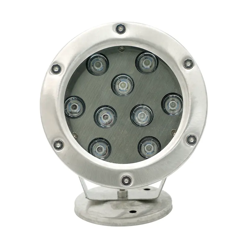 Outdoor led fountain ring light 6W 12W stainless steel DMX remote control ip68 submersible rgb fountain lights