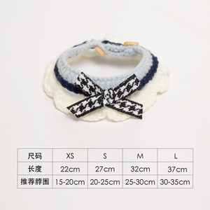 Lindo collar/panuelo con temática de gatos, estilo preppy, tejido, para perros pequeños/gatos/conejos. - Product Image 4