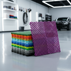 Dalles de drainage modulaires écologiques à clipser pour atelier de detailing automobile, garage professionnel, atelier de maintenance de véhicules - Product Image 6