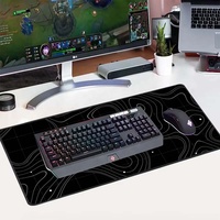 XXL 600x300mm Tapis de souris carré surdimensionné pour jeux imprimé personnalisé en caoutchouc naturel + tissu 2 mm d'épaisseur - En stock