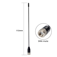 Antenne mini fouet S Ma Connector 433 MHz LoRa 2,4 GHz 5 dBi polarisation verticale 10 W RF pour module IoT et talkie-walkie