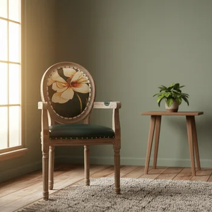 Sedia da Pranzo in Legno Massello Stile Retrò Nordico Americano per Casa, Ristorante, Caffè con Schienale <span class=keywords><strong>Vintage</strong></span> - Product Image 4