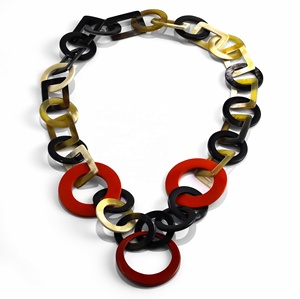 Stylish 100% Handmade Eco-friendly Buffalo Horn Lacquered <b>Necklace</b> Lacquered Jewelry Made in Vietnam <b>Necklaces</b> Women's - Product Image 3