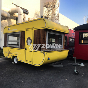 Food Truck <b>Coffee</b> Trailer Street Vendor Food Van <b>Coffee</b> Hotdog Cart <b>Small</b> Vintage Food Trailer Truck Creative Design - Product Image 4