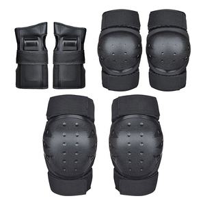 팔꿈치 및 무릎 패드가있는 성인 및 어린이를위한 6 개/세트 팔꿈치 무릎 패드 헬멧 손목 보호대 스케이트 보드 멀티 스포츠 보호 장비 - Product Image 4