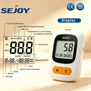 Tiras Reactivas para Medidor de <span class=keywords><strong>Glucosa</strong></span> en Sangre SEJOY, Sensor Portátil, Medidor Digital de <span class=keywords><strong>Glucosa</strong></span> al por Mayor - Product Image 3