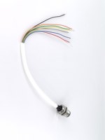 Connecteur mâle de type soudable M12-8P, avec 8 broches, connecteur étanche, fiche et tête de prise aviation