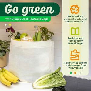 Sacs de courses en gros personnalisés avec logo, grands, en non-tissé, lavables, recyclables, pour l'épicerie, en vrac - Product Image 6