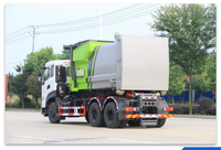 Petit camion à benne basculante léger avec benne amovible pour la collecte des déchets urbains