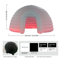 Tente dôme gonflable légère à Led de haute qualité tente de Camping gonflable semi-circulaire maison de tente à bulles gonflable