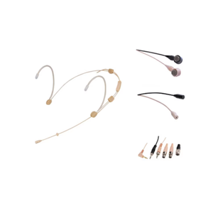 Micrófono con cable beige de alta sensibilidad para voz clara, tipo lavalier y construcción metálica duradera - Product Image 6