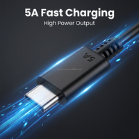 Cable USB-C a Tipo-C de Carga Rápida 5A con Blindaje Trenzado y Sincronización de Datos para Teléfonos Móviles S21/S20/S23/S24/S25/Note20