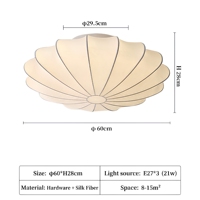Luminaire de plafond moderne nordique Wabi Sabi pour salon, chambre à coucher, intérieur