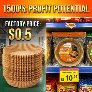 Carta da forno usa e getta antiaderente certificata FDA per friggitrice ad aria |   Disponibile nelle misure 16cm e 20cm |   Forniture per Cucina <span class=keywords><strong>Mondial</strong></span> all'Ingrosso | - Product Image 2